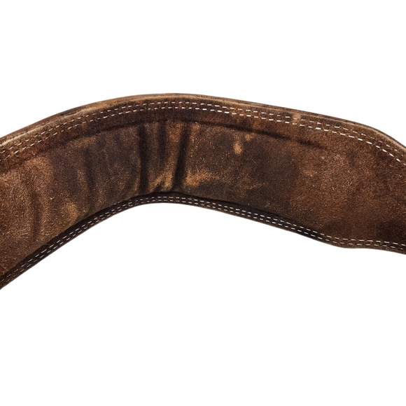 RDX 4" Leather Weightlifting Belt XL – V-Tanned Hand Made Powerlifting Belt - Picture 10 of 14